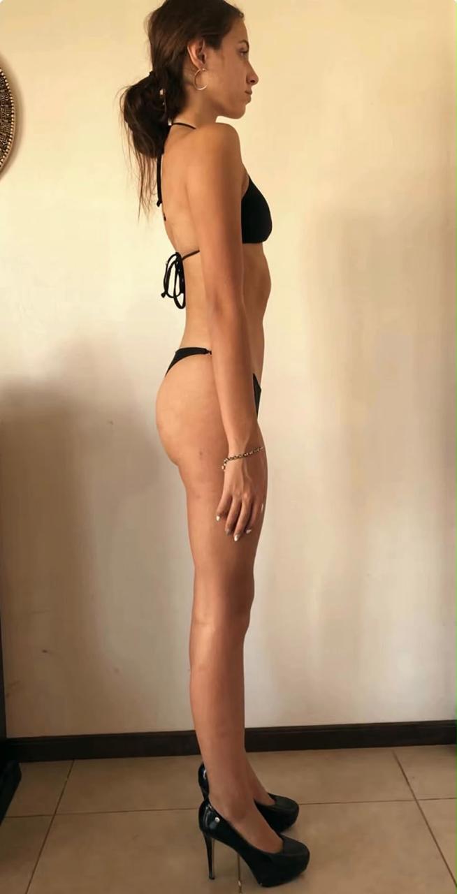 Clari Cremaschi antes de empezar a entrenar